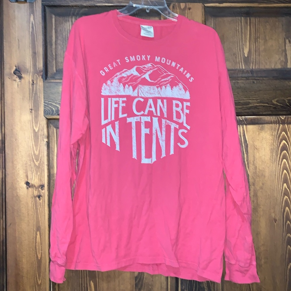 EUC comfort wash large Great Smoky Mtn tee